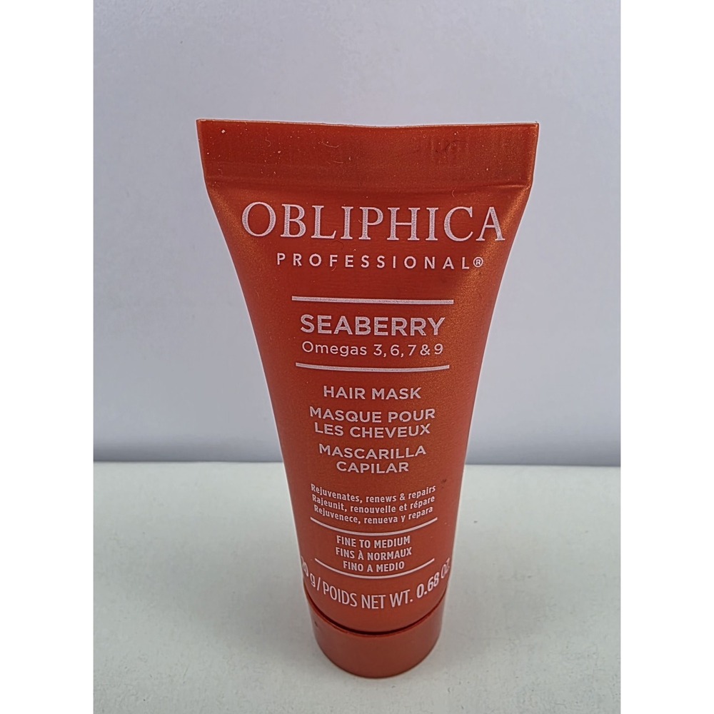 Obliphica Professional Seaberry Hair Mask - 0.68 oz. Travel Size New & Sealed